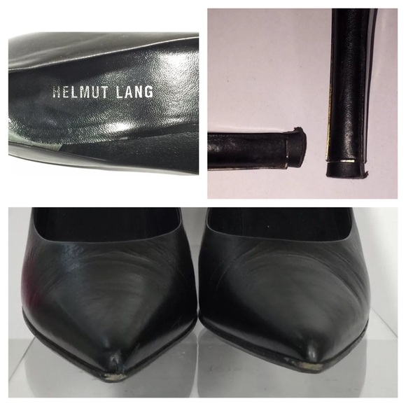 HELMUT Lang Metal Accent Stiletto Heels 36 5.5/6 - Picture 8 of 8